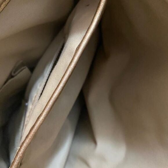 Coach Gold Studded Lurex Signature Flap Duffie bag #12852 - Picture 4 of 10